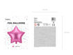 Picture of FOIL BALLOON STAR SATIN PINK 18 INCH